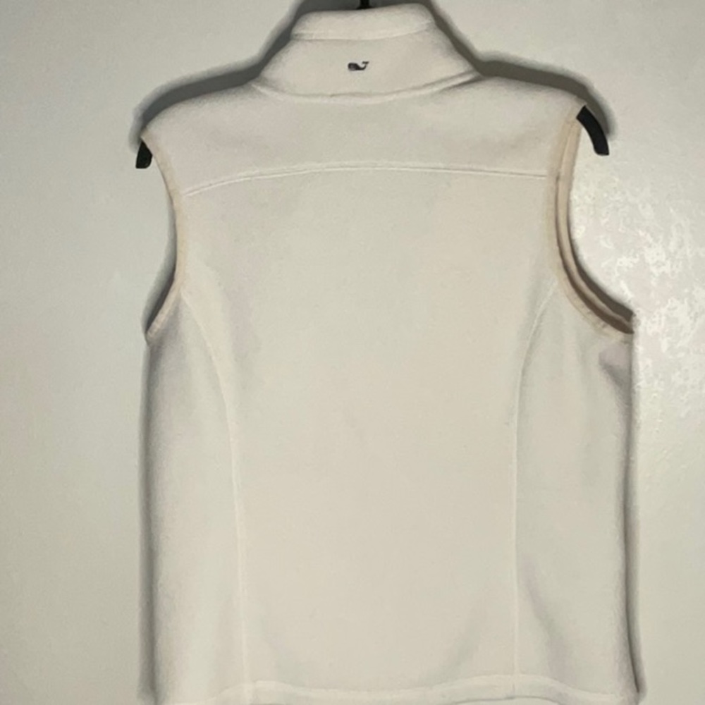 Vineyard Vines Ivory Fleece Vest - Picture 3 of 9
